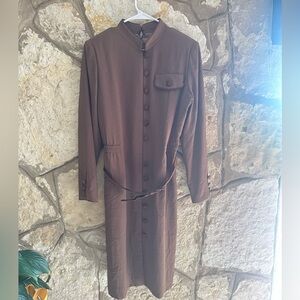 Vintage Carolina Herrera Studio midi dress with belt size 12 or Large